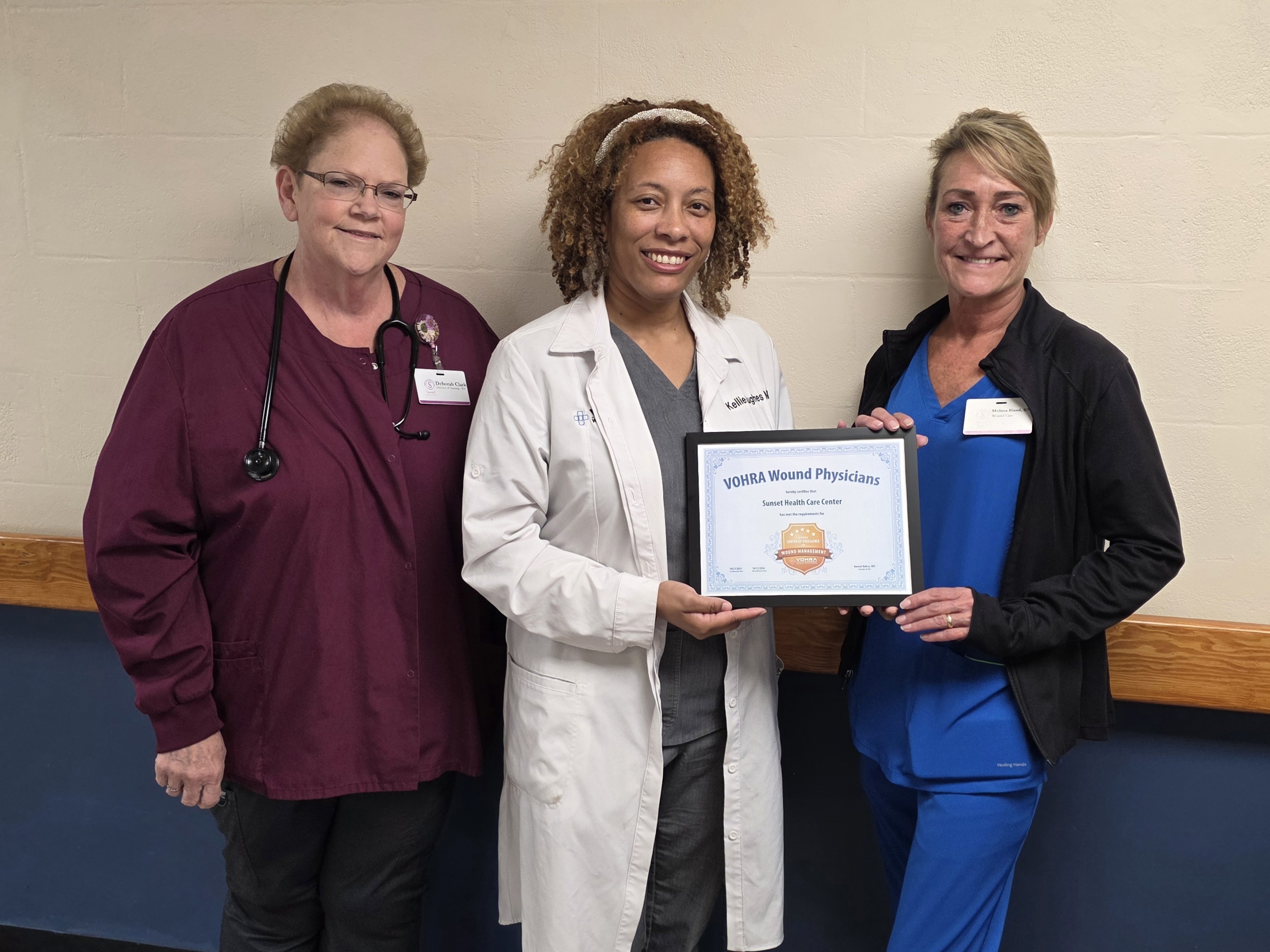 Sunset Skilled Nursing Center Named A Center of Excellence for Wound Management